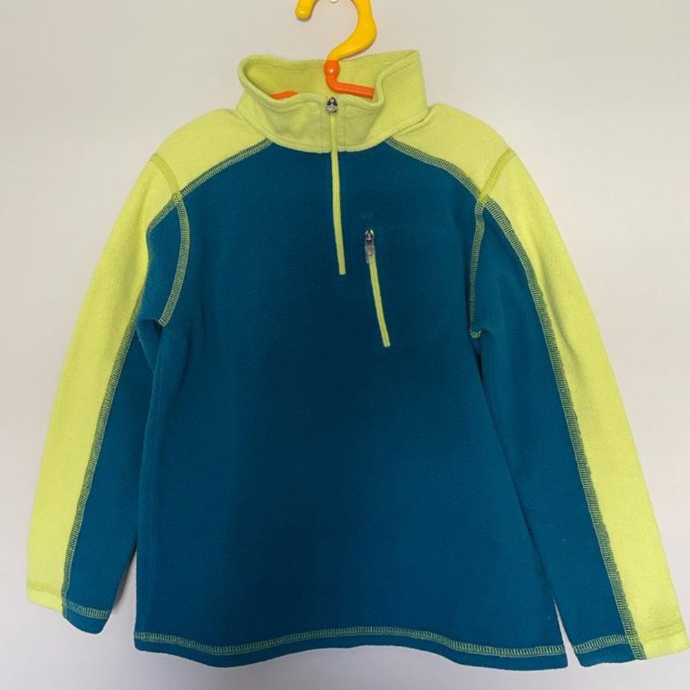 BOY's LLBEAN fitness fleece 1/4 zip SIZE 5 - 6